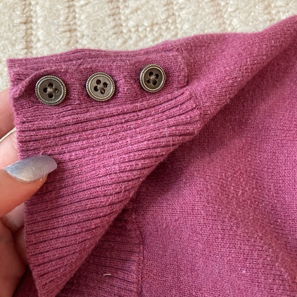 Sonoma Women's Purple Embroidered Cardigan Sweater - Picture 5 of 5